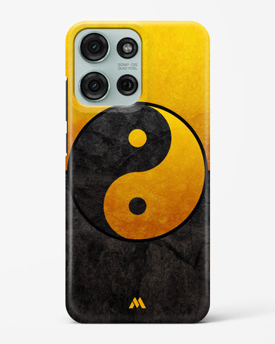 Yin Yang in Gold Hard Case Phone Cover (Motorola)