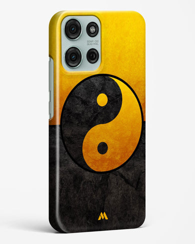 Yin Yang in Gold Hard Case Phone Cover (Motorola)