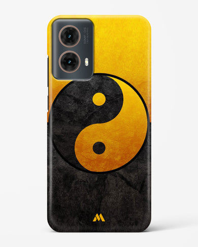Yin Yang in Gold Hard Case Phone Cover (Motorola)