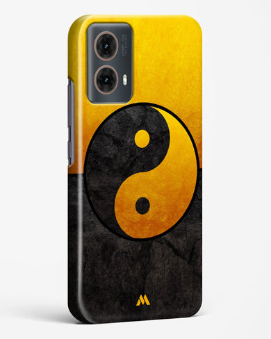 Yin Yang in Gold Hard Case Phone Cover (Motorola)