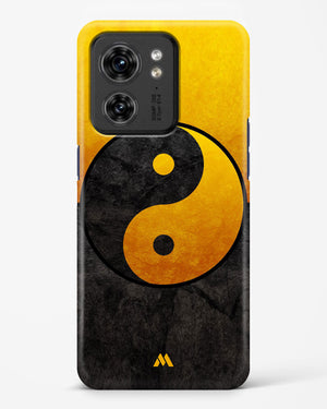 Yin Yang in Gold Hard Case Phone Cover (Motorola)