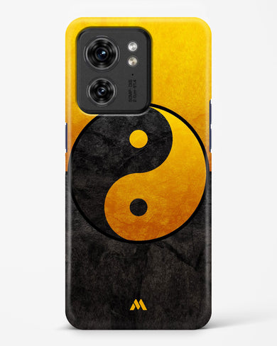 Yin Yang in Gold Hard Case Phone Cover (Motorola)