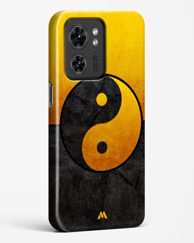 Yin Yang in Gold Hard Case Phone Cover (Motorola)