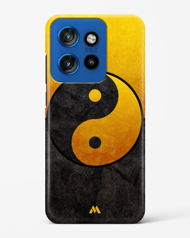 Yin Yang in Gold Hard Case Phone Cover (Motorola)