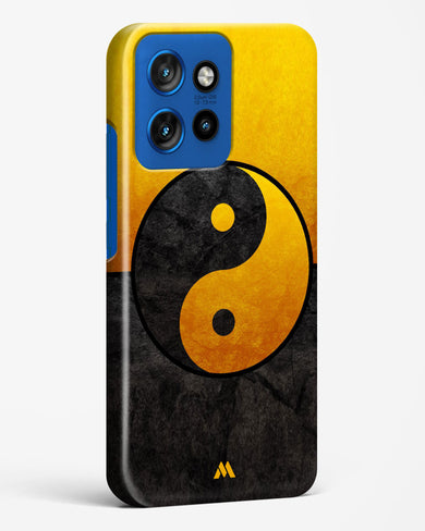 Yin Yang in Gold Hard Case Phone Cover (Motorola)
