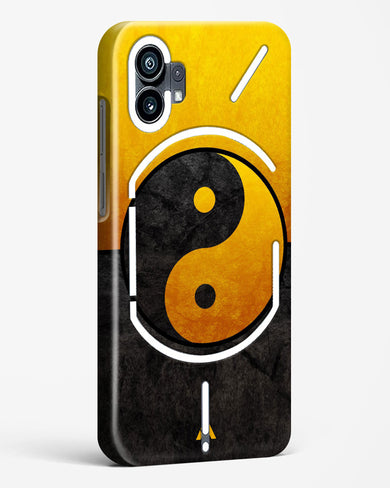 Yin Yang in Gold Hard Case Phone Cover-(Nothing)