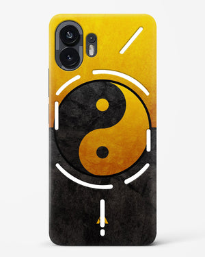 Yin Yang in Gold Hard Case Phone Cover (Nothing)