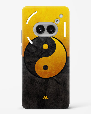 Yin Yang in Gold Hard Case Phone Cover (Nothing)