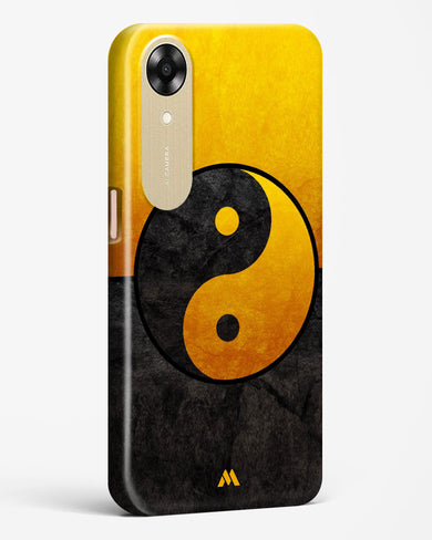 Yin Yang in Gold Hard Case Phone Cover-(Oppo)