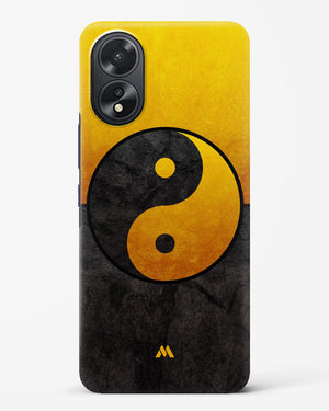Yin Yang in Gold Hard Case Phone Cover (Oppo)