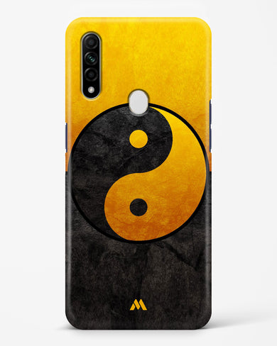 Yin Yang in Gold Hard Case Phone Cover (Oppo)
