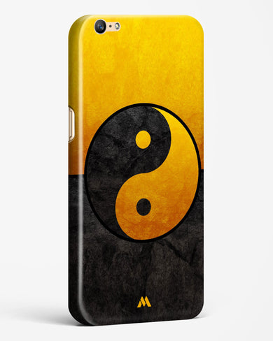 Yin Yang in Gold Hard Case Phone Cover-(Oppo)