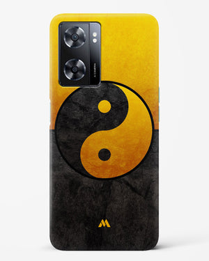 Yin Yang in Gold Hard Case Phone Cover-(Oppo)