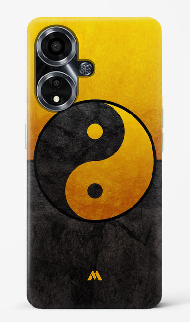 Yin Yang in Gold Hard Case Phone Cover (Oppo)