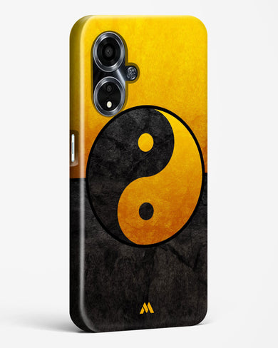 Yin Yang in Gold Hard Case Phone Cover (Oppo)