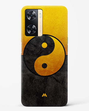 Yin Yang in Gold Hard Case Phone Cover-(Oppo)