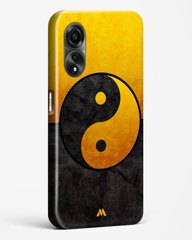 Yin Yang in Gold Hard Case Phone Cover (Oppo)