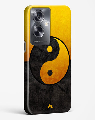 Yin Yang in Gold Hard Case Phone Cover-(Oppo)