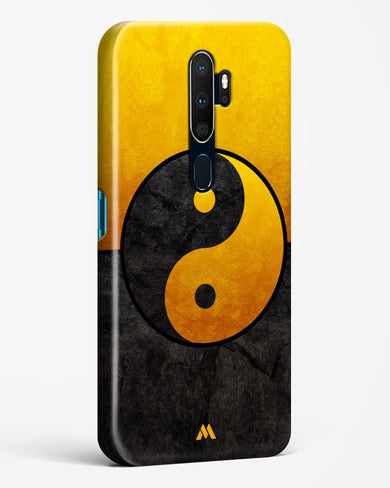 Yin Yang in Gold Hard Case Phone Cover-(Oppo)