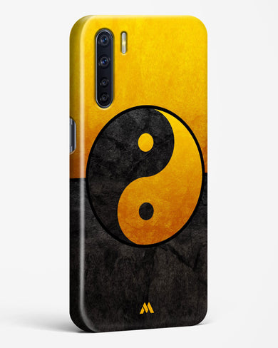 Yin Yang in Gold Hard Case Phone Cover-(Oppo)