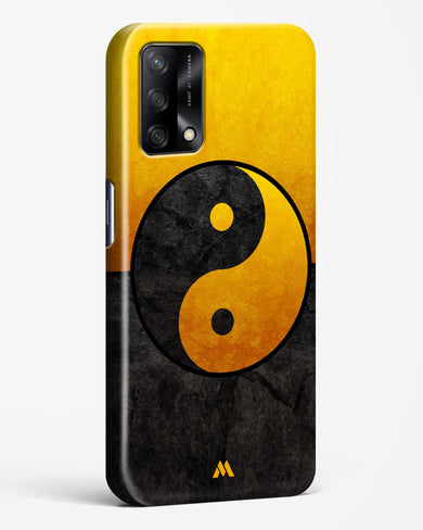 Yin Yang in Gold Hard Case Phone Cover-(Oppo)