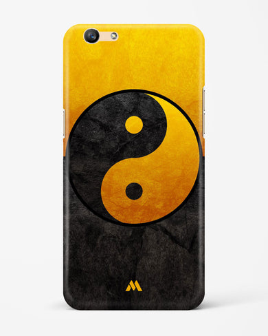 Yin Yang in Gold Hard Case Phone Cover-(Oppo)