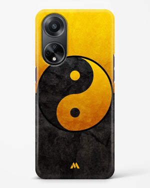 Yin Yang in Gold Hard Case Phone Cover (Oppo)
