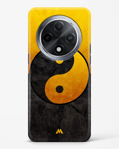Yin Yang in Gold Hard Case Phone Cover (Oppo)