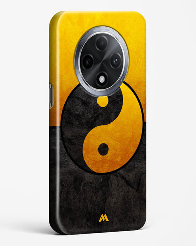Yin Yang in Gold Hard Case Phone Cover (Oppo)