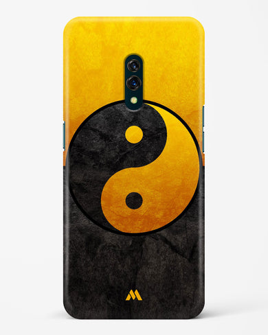 Yin Yang in Gold Hard Case Phone Cover-(Oppo)