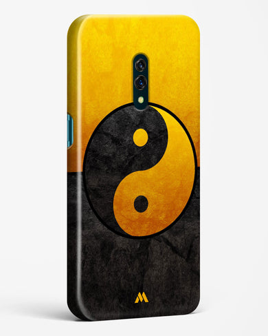 Yin Yang in Gold Hard Case Phone Cover-(Oppo)