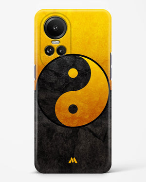 Yin Yang in Gold Hard Case Phone Cover (Oppo)