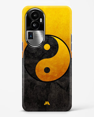Yin Yang in Gold Hard Case Phone Cover (Oppo)