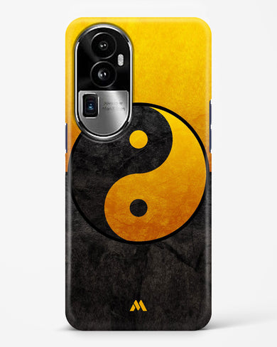 Yin Yang in Gold Hard Case Phone Cover (Oppo)