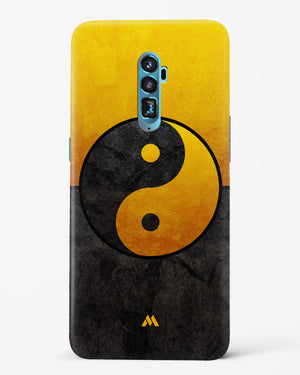 Yin Yang in Gold Hard Case Phone Cover-(Oppo)