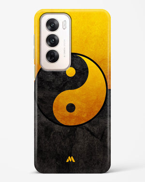 Yin Yang in Gold Hard Case Phone Cover (Oppo)