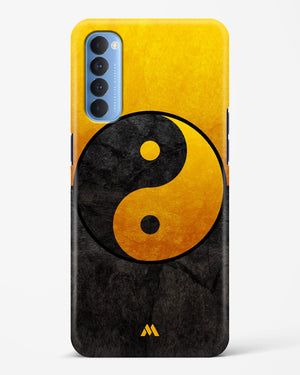 Yin Yang in Gold Hard Case Phone Cover (Oppo)