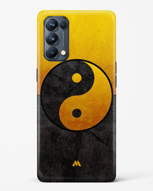 Yin Yang in Gold Hard Case Phone Cover-(Oppo)