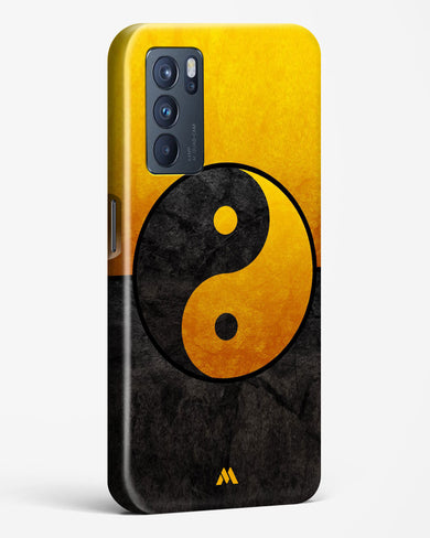 Yin Yang in Gold Hard Case Phone Cover-(Oppo)