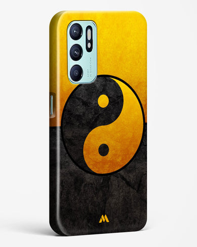 Yin Yang in Gold Hard Case Phone Cover-(Oppo)