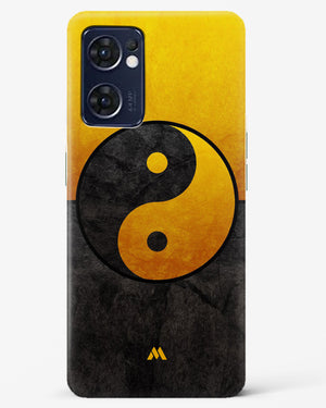 Yin Yang in Gold Hard Case Phone Cover (Oppo)