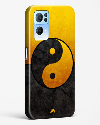 Yin Yang in Gold Hard Case Phone Cover-(Oppo)