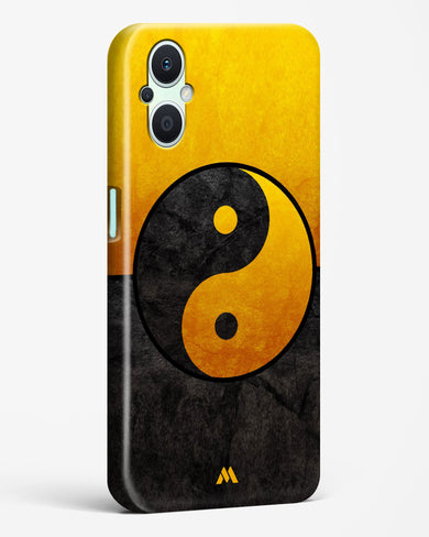 Yin Yang in Gold Hard Case Phone Cover-(Oppo)