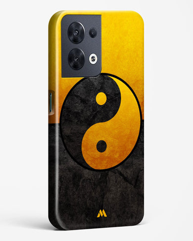 Yin Yang in Gold Hard Case Phone Cover-(Oppo)