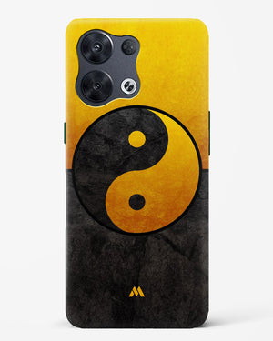 Yin Yang in Gold Hard Case Phone Cover (Oppo)