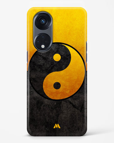 Yin Yang in Gold Hard Case Phone Cover-(Oppo)