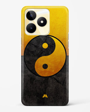 Yin Yang in Gold Hard Case Phone Cover (Realme)