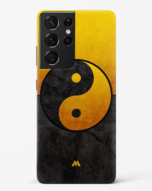 Yin Yang in Gold Hard Case Phone Cover-(Samsung)