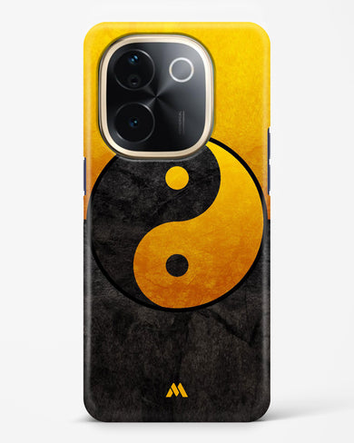 Yin Yang in Gold Hard Case Phone Cover (Vivo)