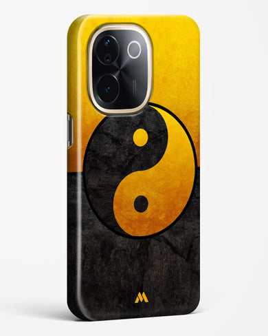 Yin Yang in Gold Hard Case Phone Cover (Vivo)